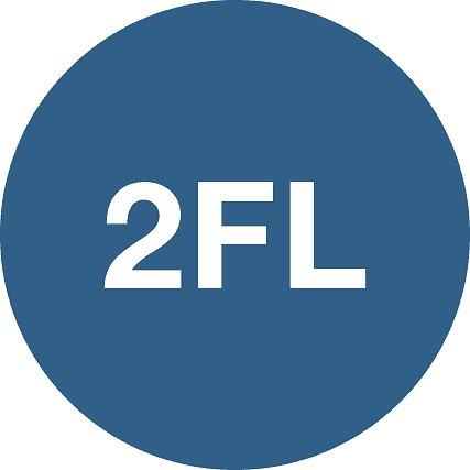 A blue circular icon with the text "2FL" in white, indicating a specific floor or level designation.