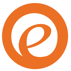 circle and letter e inside
